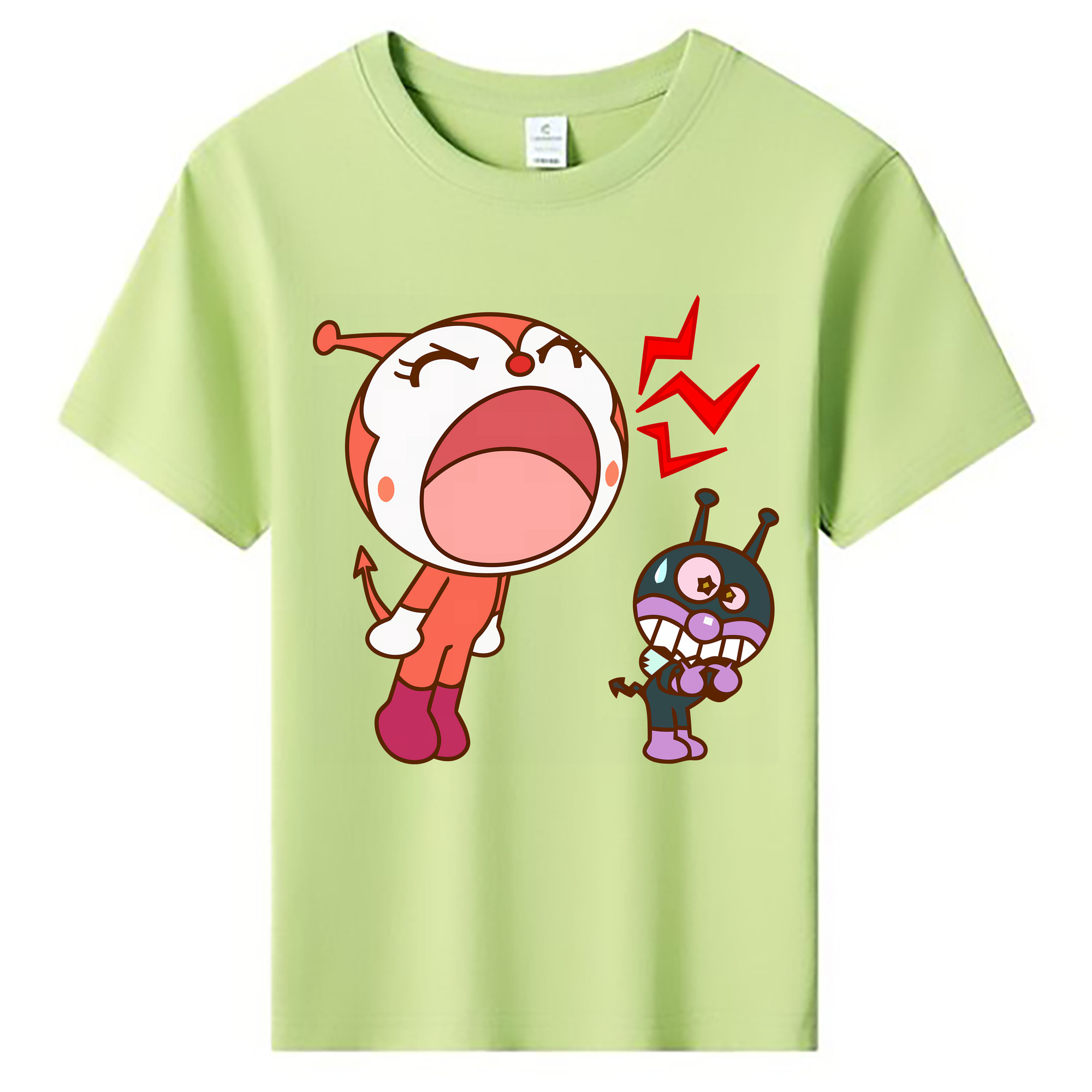 （画像用） アンパンマン Anpanman 綿100％キッズTシャツ（フロントプリント）